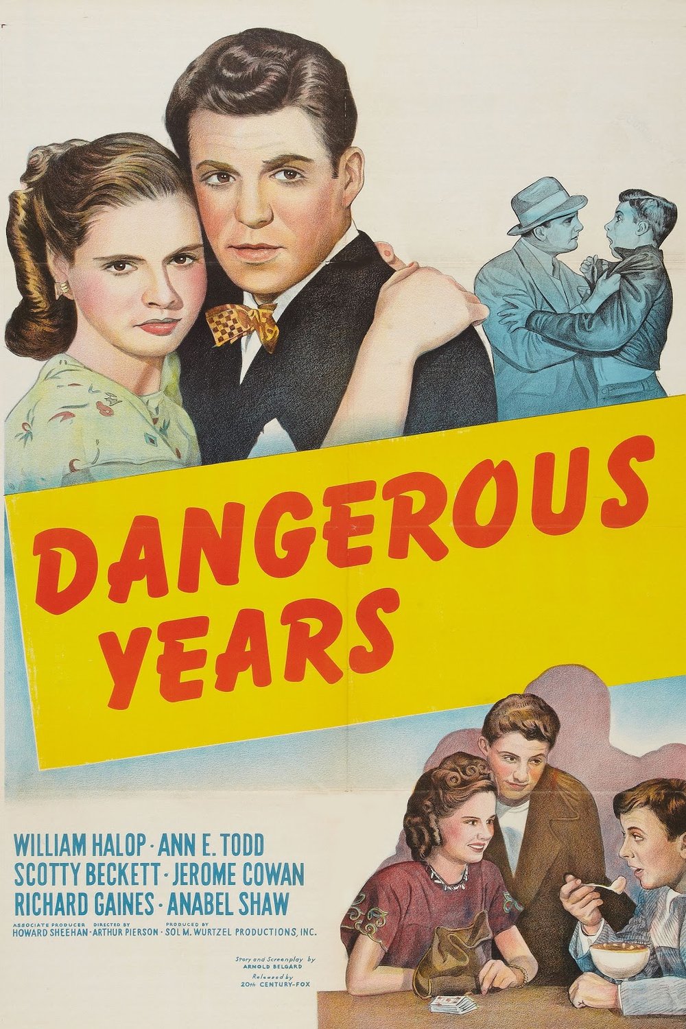 L'affiche du film Dangerous Years [1947]