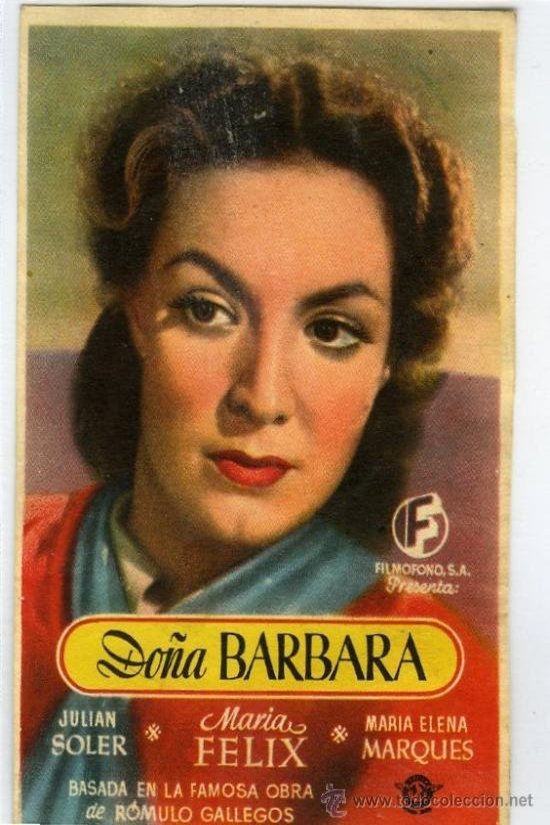 L'affiche du film Doña Bárbara