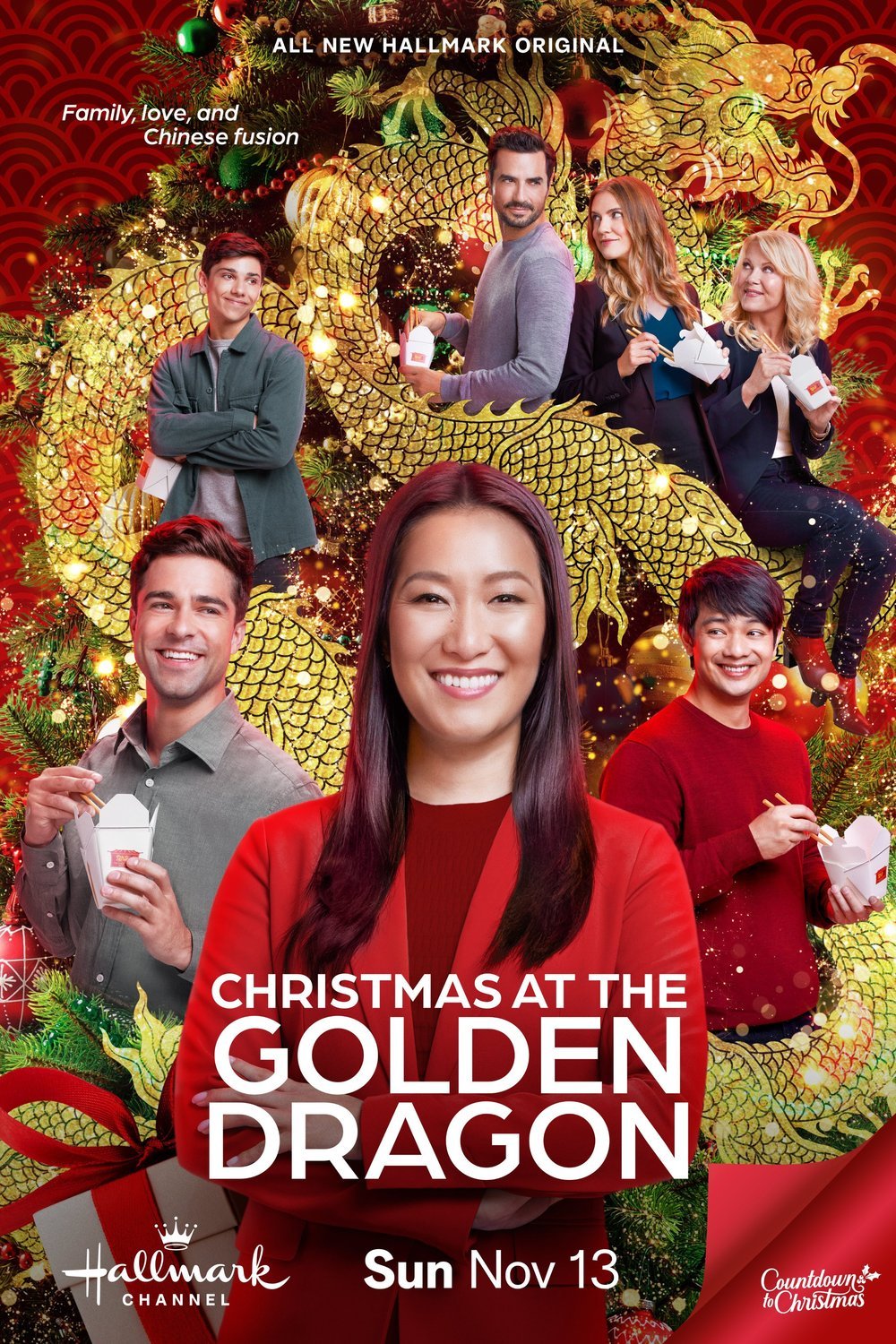 L'affiche du film Christmas at the Golden Dragon