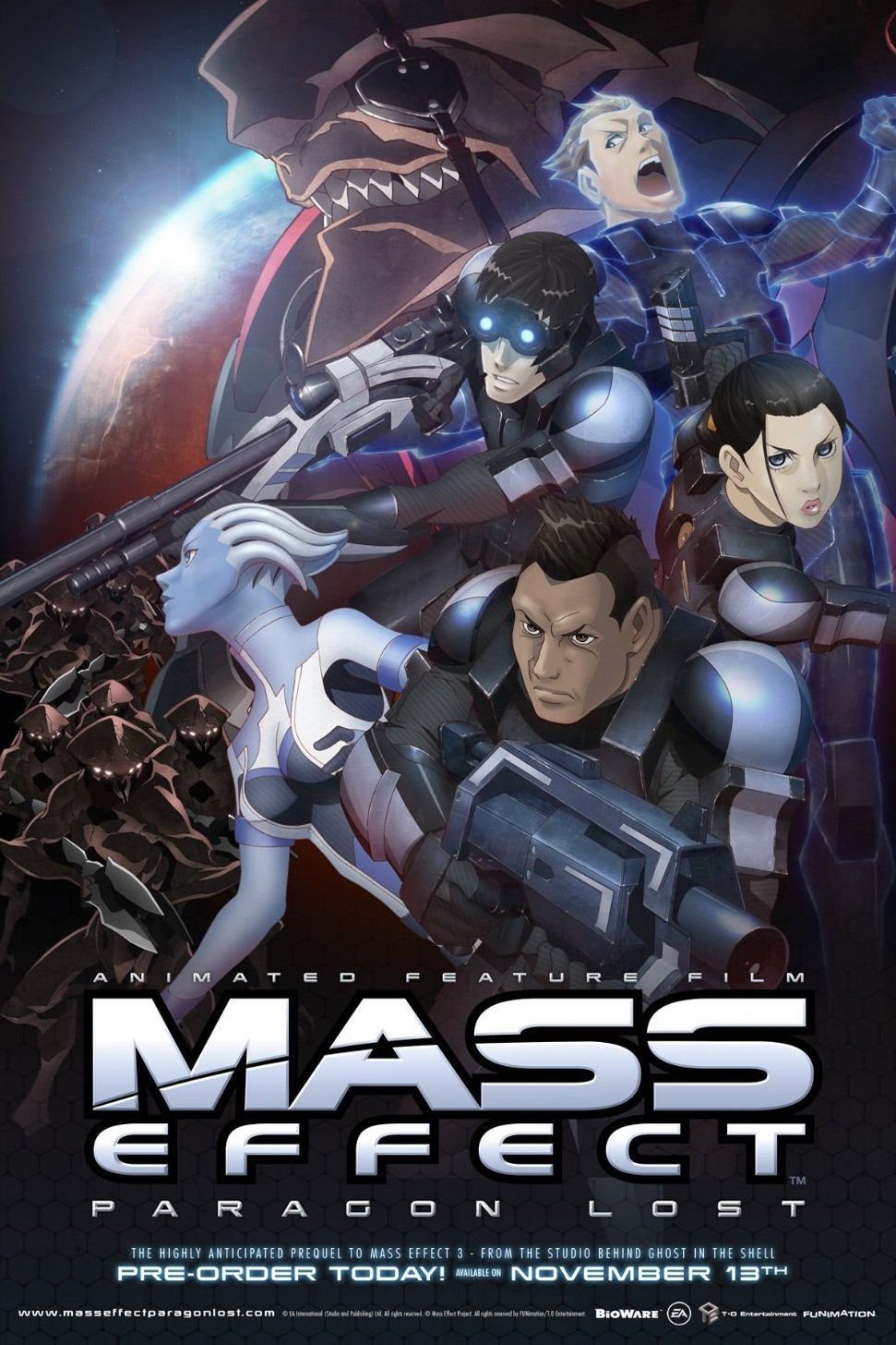 L'affiche originale du film Mass Effect: Paragon Lost en 