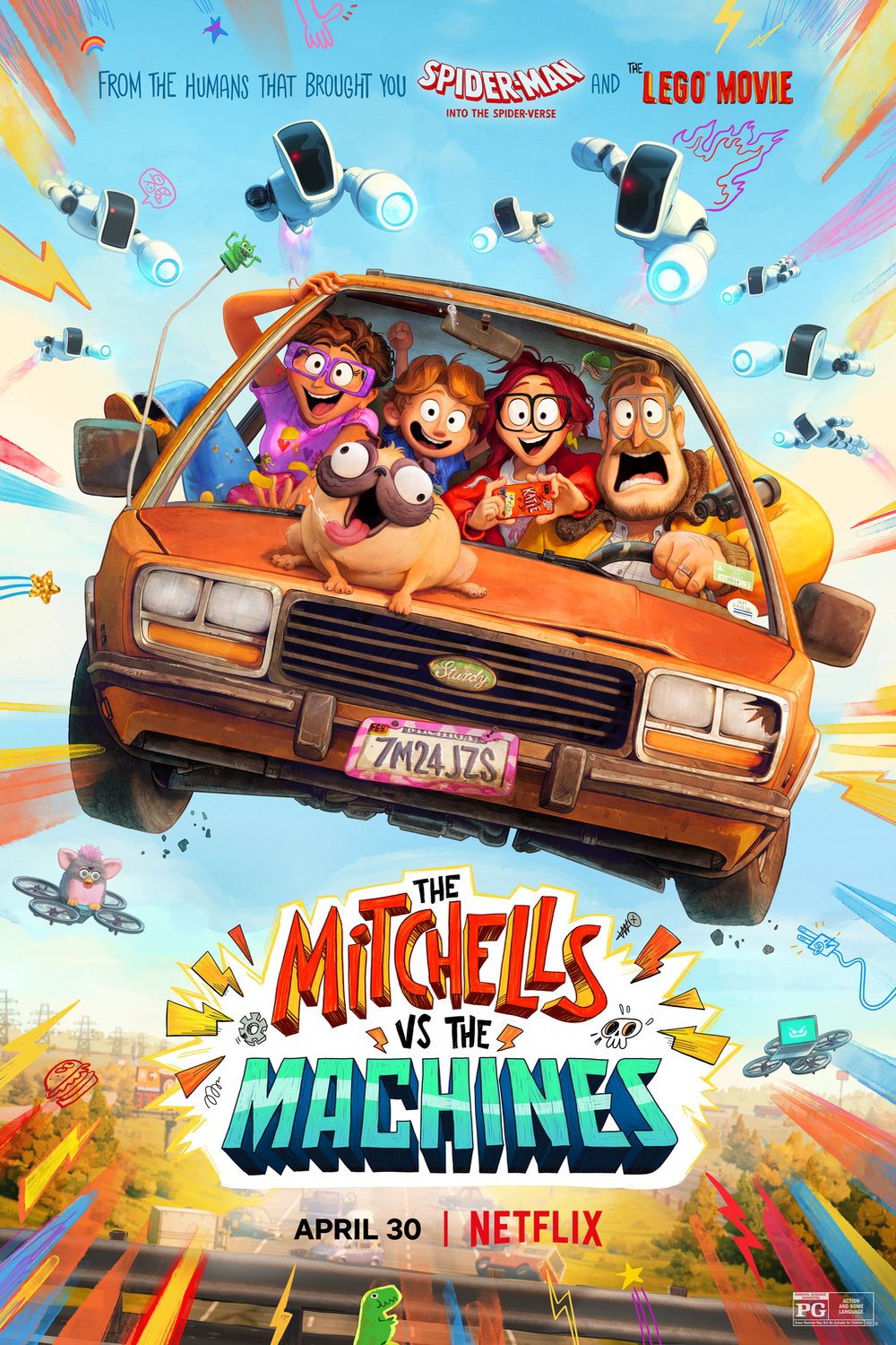 L'affiche du film The Mitchells vs. The Machines [2021]