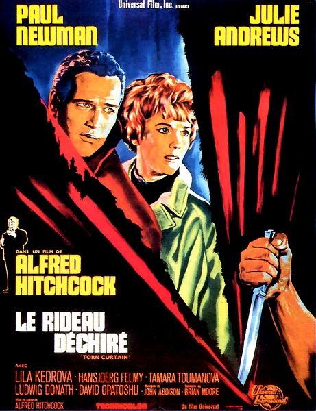 L'affiche originale du film Le Rideau déchiré en anglais