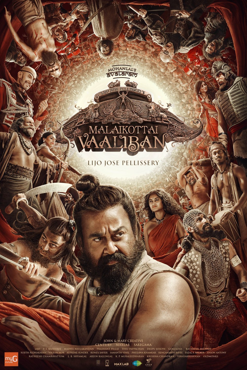 L'affiche originale du film Malaikottai Vaaliban en Tamoul