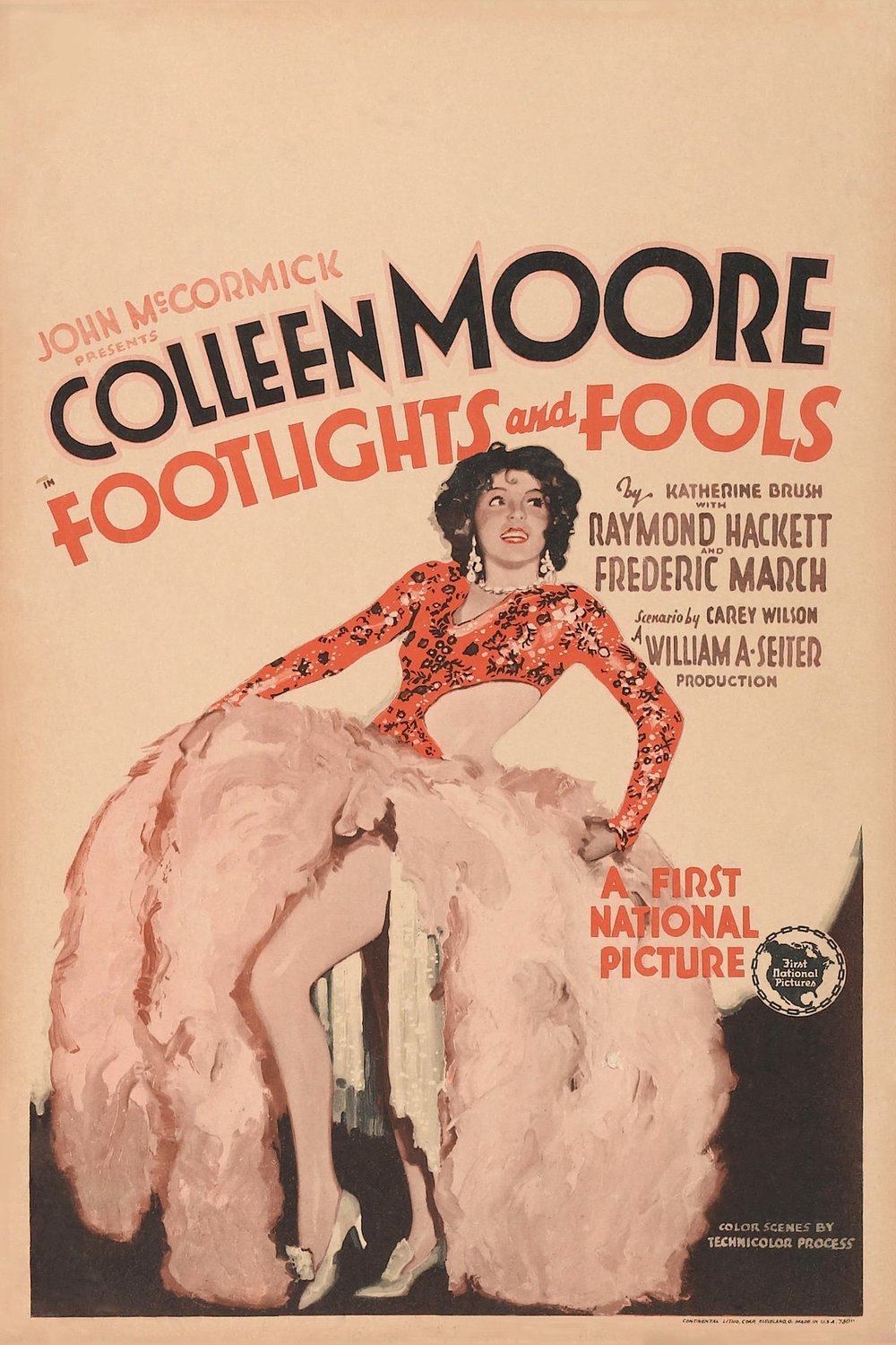 L'affiche du film Footlights and Fools [1929]