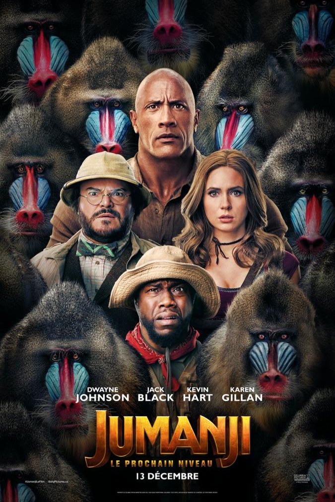 L'affiche du film Jumanji: Le prochain niveau