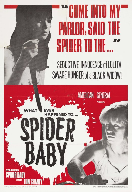 L'affiche du film Spider Baby [1968]