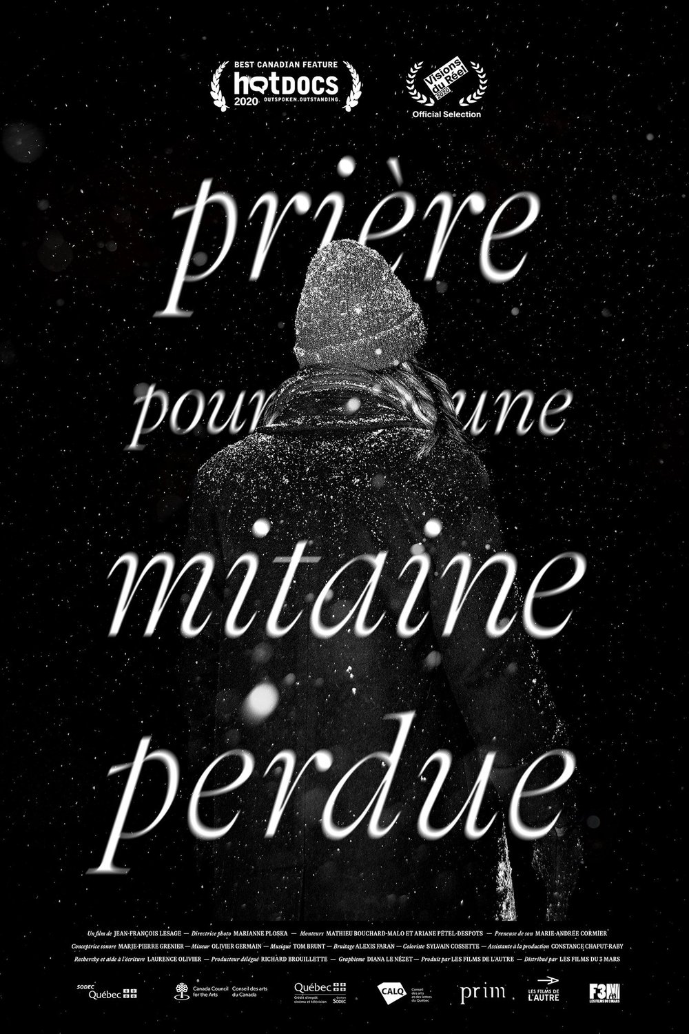 L'affiche du film Prière pour une mitaine perdue