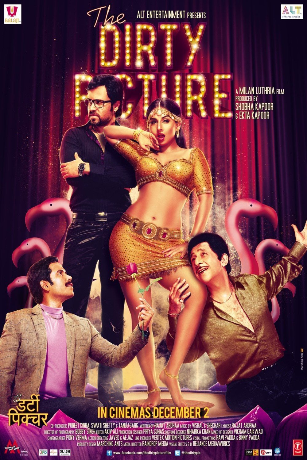 Hindi poster of the movie The Dirty Picture