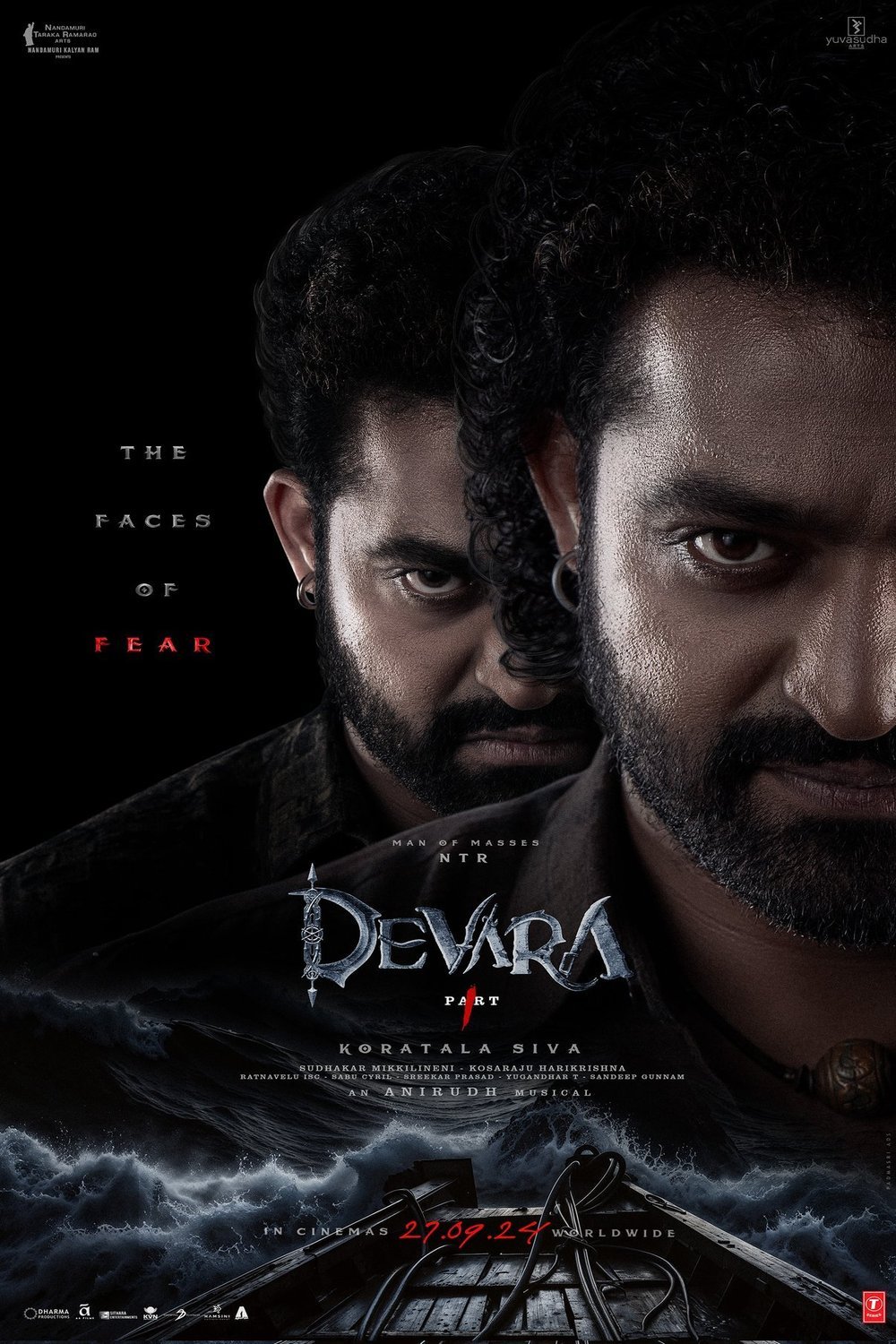 Telugu poster of the movie Devara Part 1