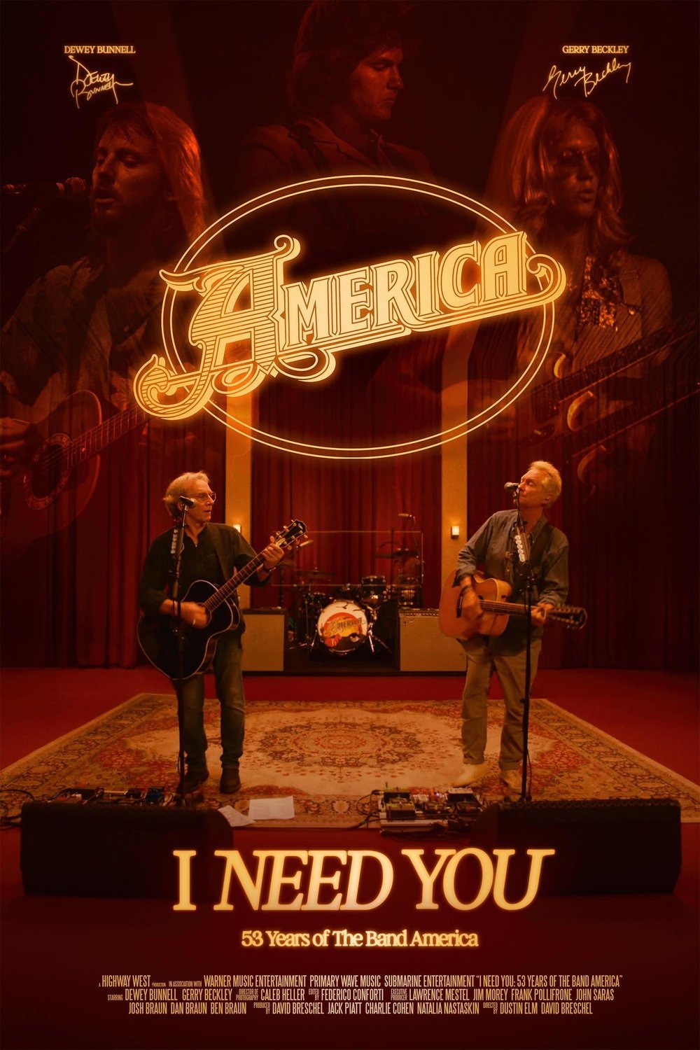 L'affiche du film I Need You: 53 Years of the Band America