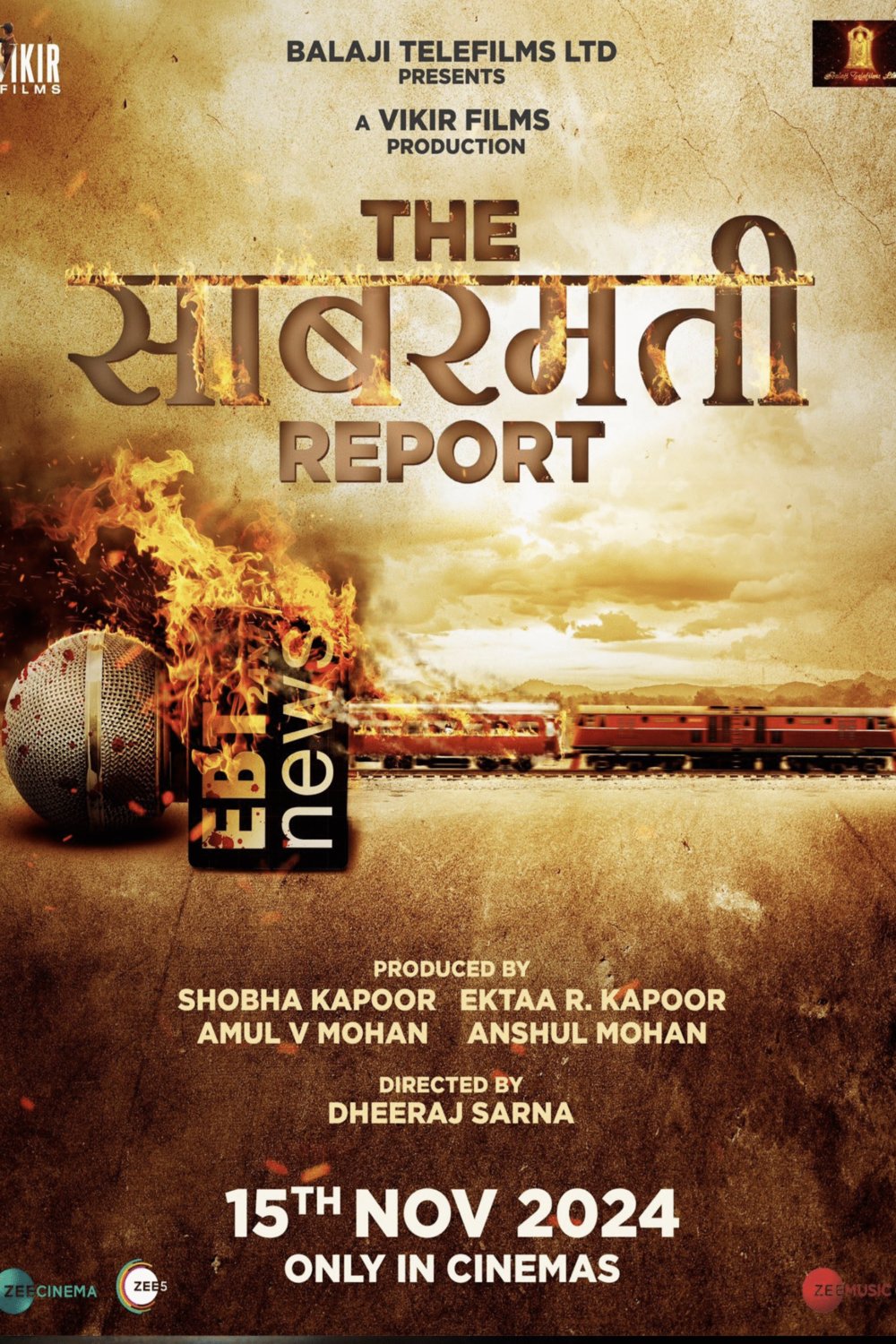 Hindi poster of the movie The Sabarmati Report