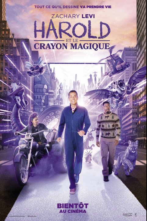 L'affiche du film Harold et le crayon violet