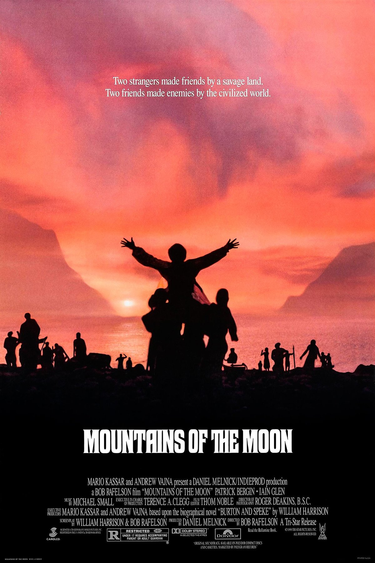 L'affiche du film Mountains of the Moon [1990]