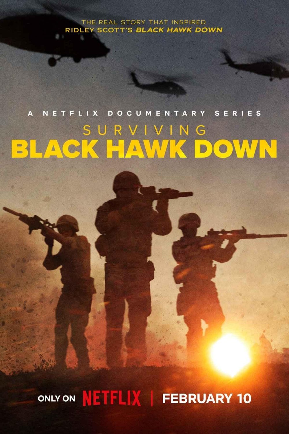 L'affiche du film Surviving Black Hawk Down