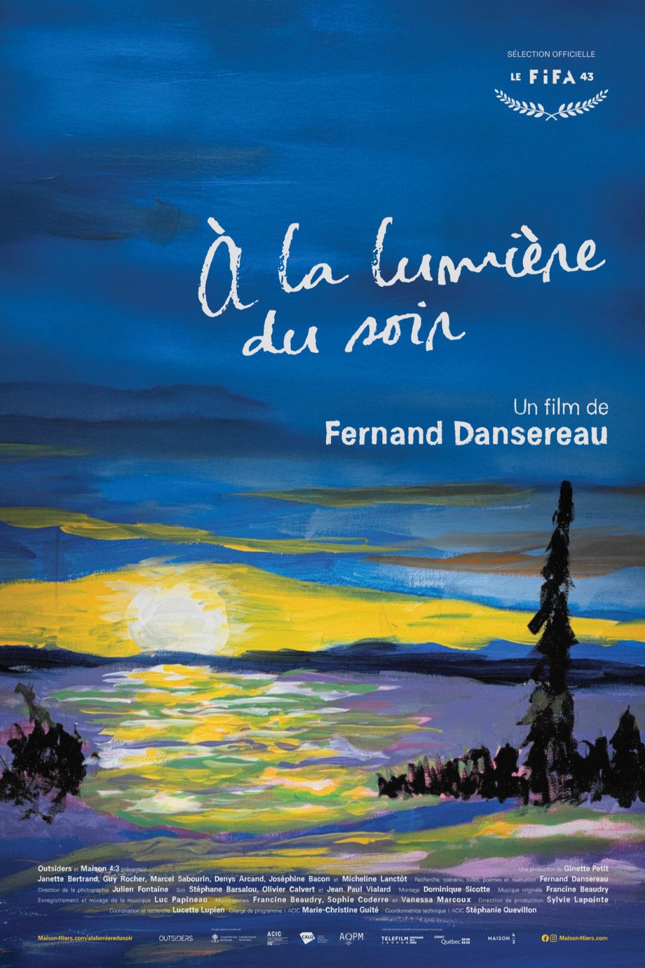 L'affiche du film À la lumière du soir [2025]