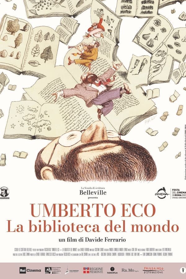 Italian poster of the movie Umberto Eco: A Library of the World