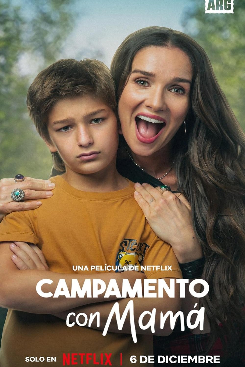 L'affiche originale du film Campamento con mamá en espagnol