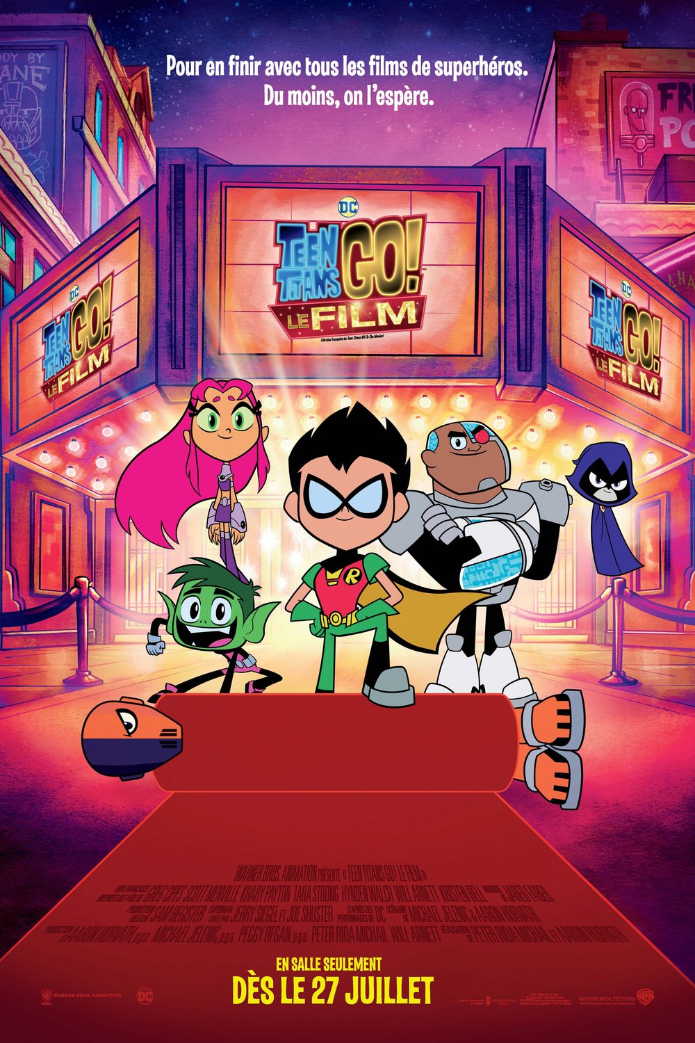 L'affiche du film Teen Titans Go! Le film