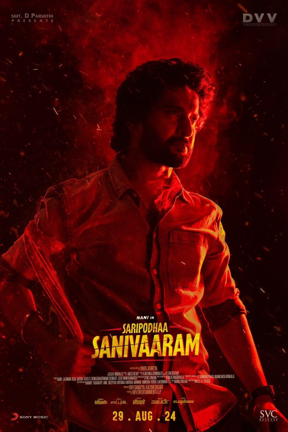 L'affiche du film Saripodhaa Sanivaaram [2024]