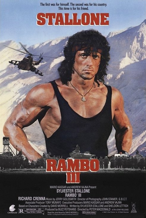 L'affiche du film Rambo 3 [1988]