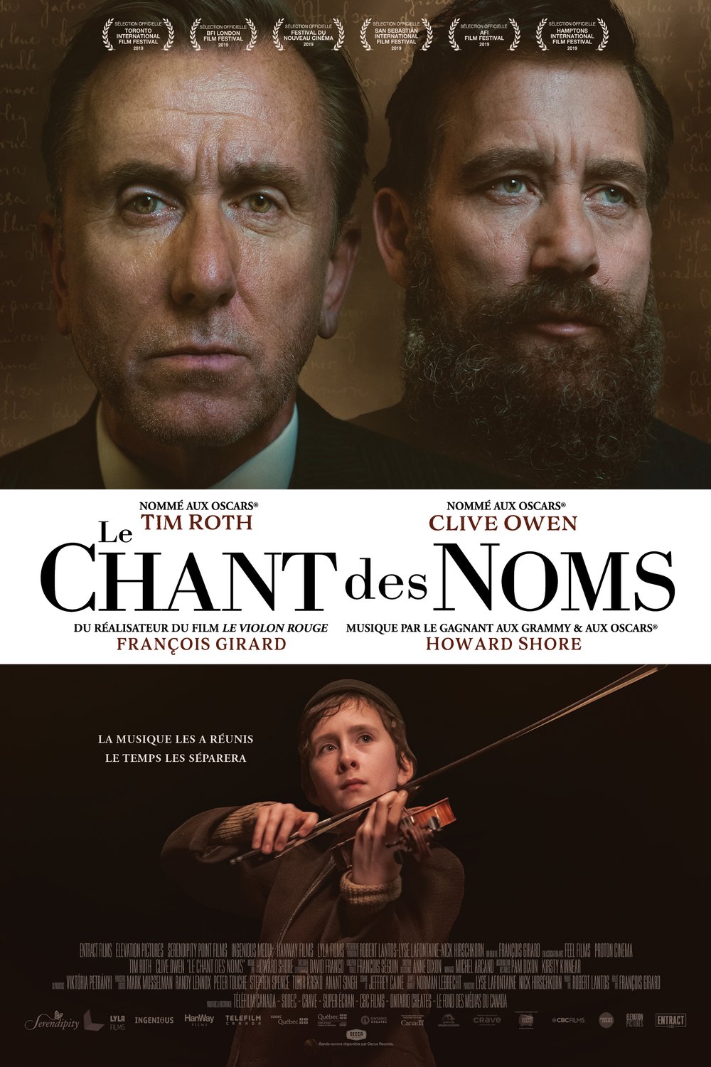 L'affiche du film Le Chant des noms