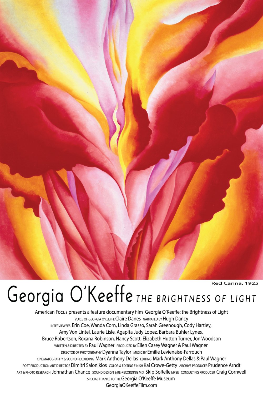L'affiche du film Georgia O'Keeffe: The Brightness of Light