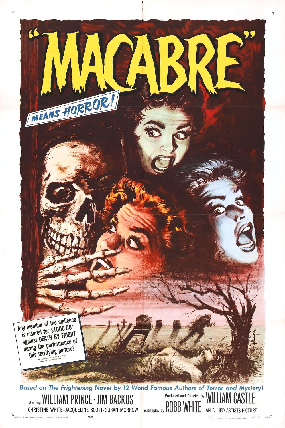 L'affiche du film Macabre [1958]