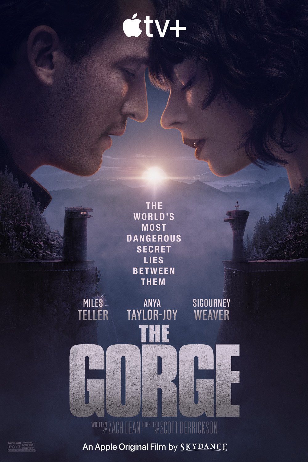 L'affiche du film The Gorge