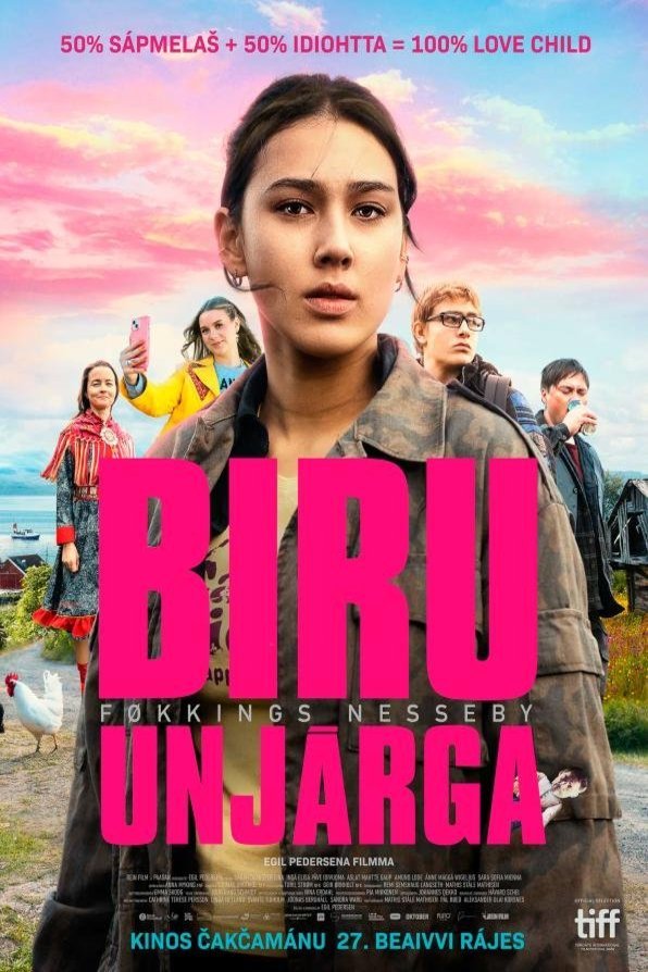 L'affiche originale du film Biru Unjárga en danois