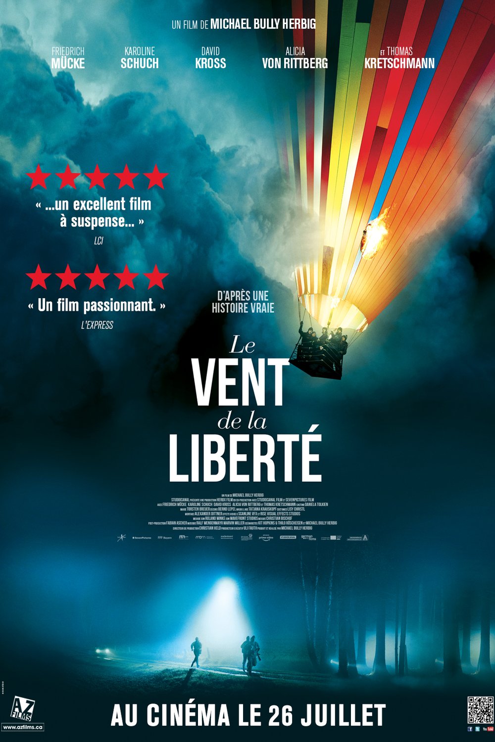 L'affiche du film Le vent de la liberté