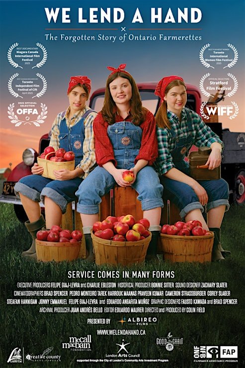 L'affiche du film We Lend a Hand - The Forgotten Story of Ontario Farmerettes