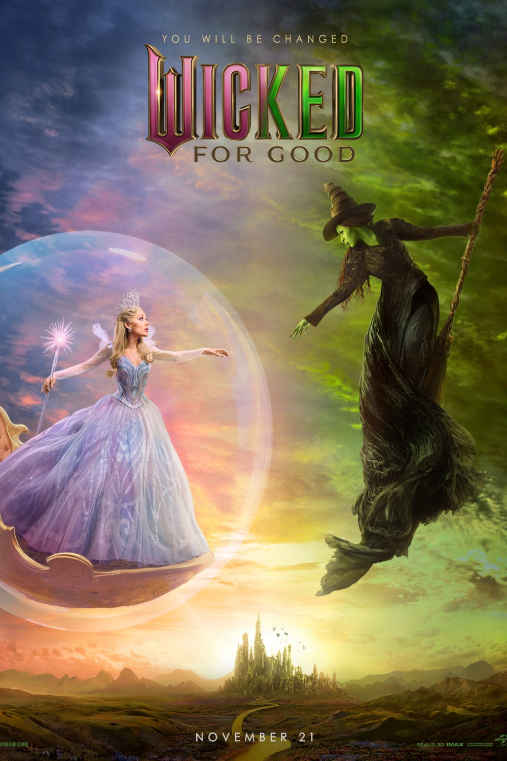 L'affiche du film Wicked: For Good [2025]