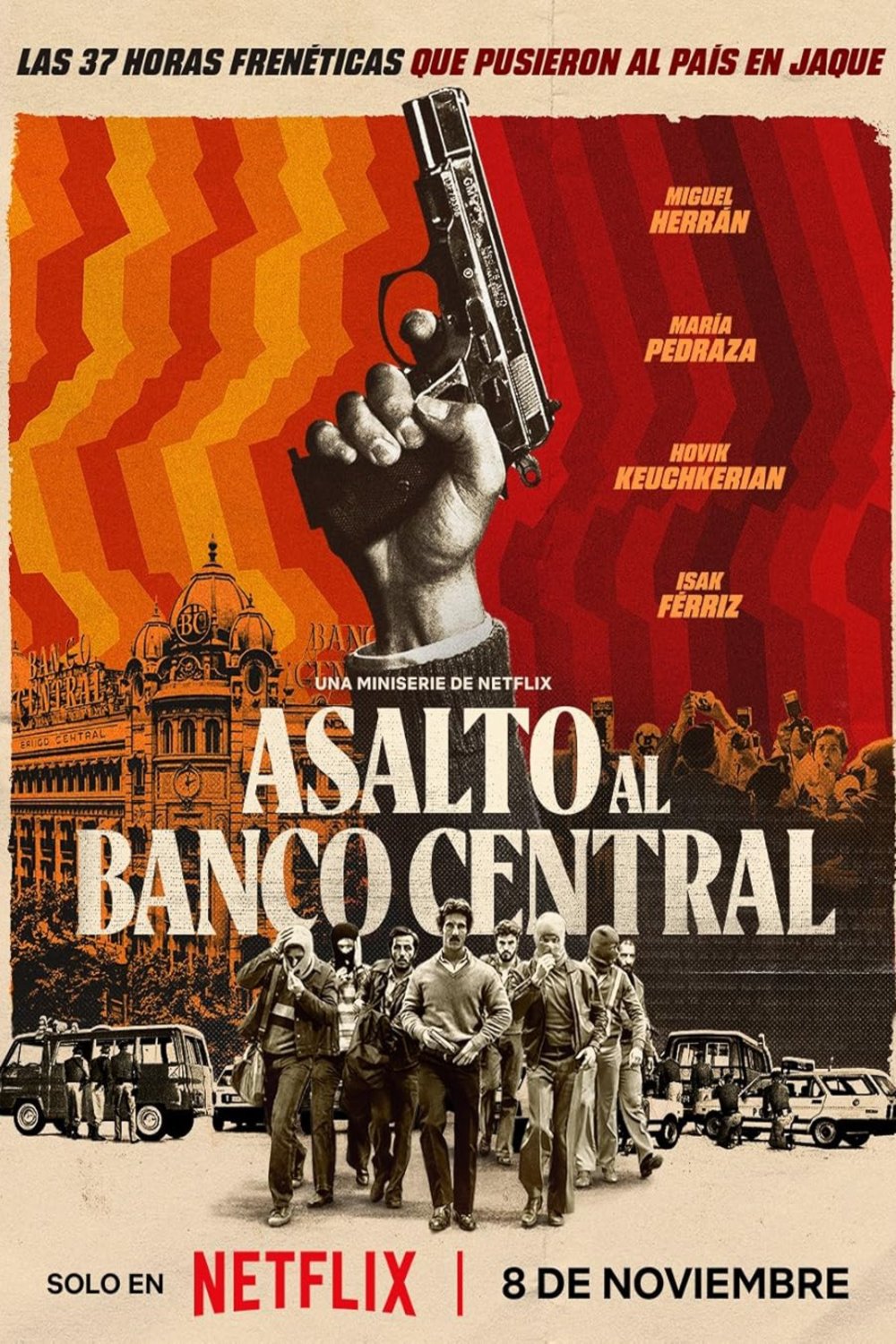 Spanish poster of the movie Bank Under Siege