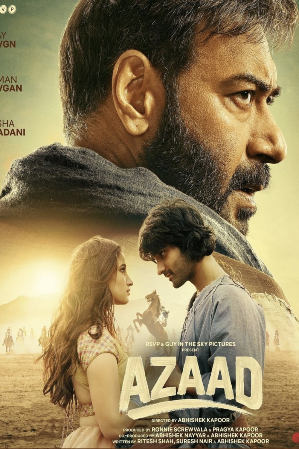 Hindi poster of the movie Azaad