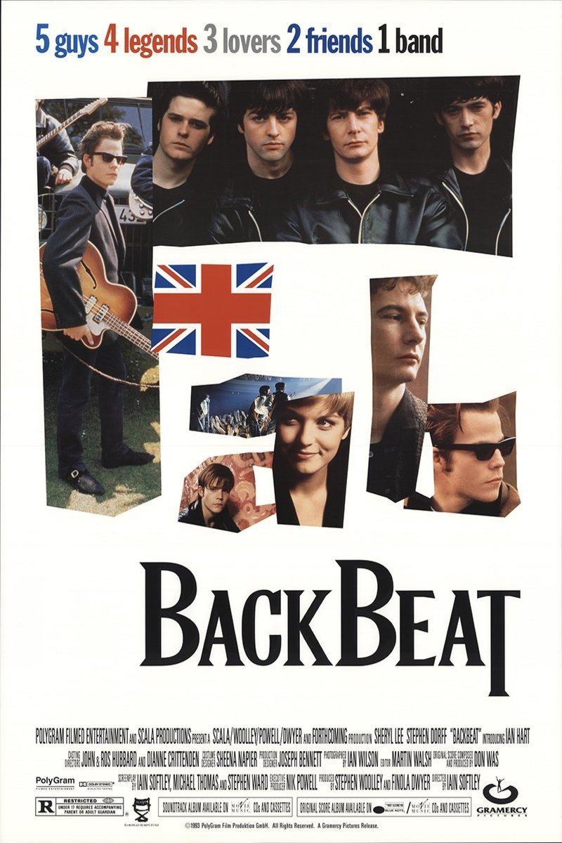 L'affiche du film Backbeat, 5 garçons dans le vent [1994]