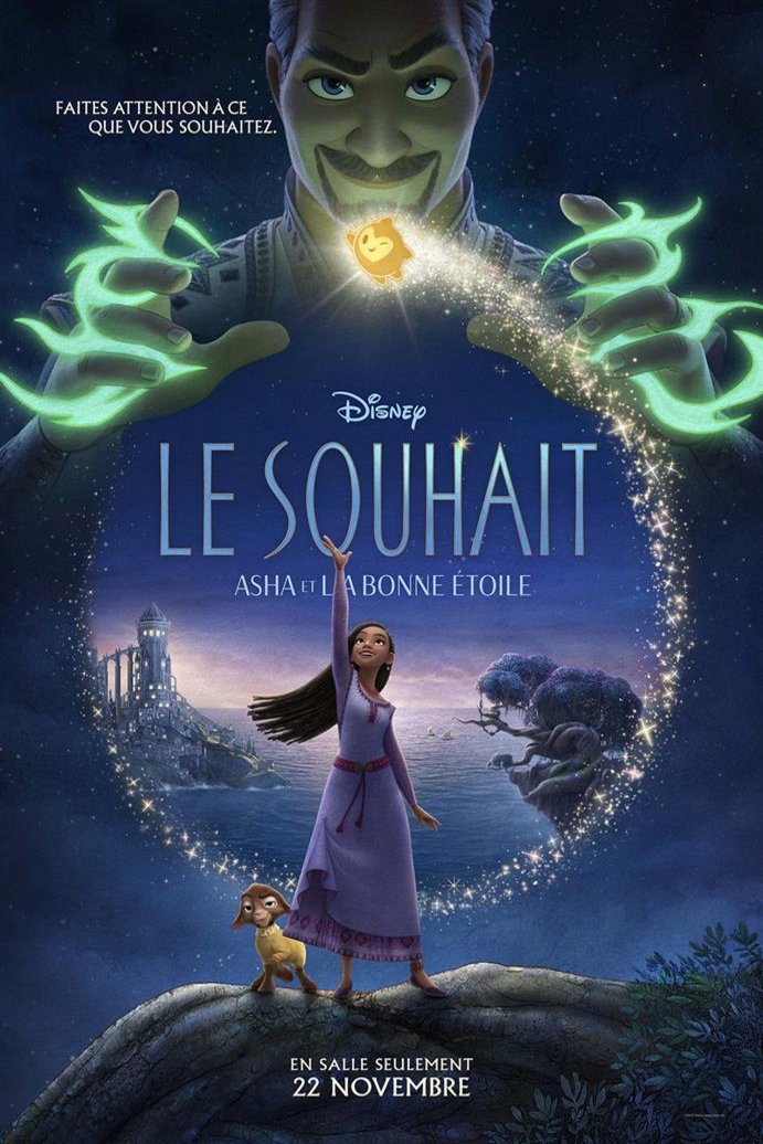 L'affiche du film Le souhait: Asha et la bonne étoile