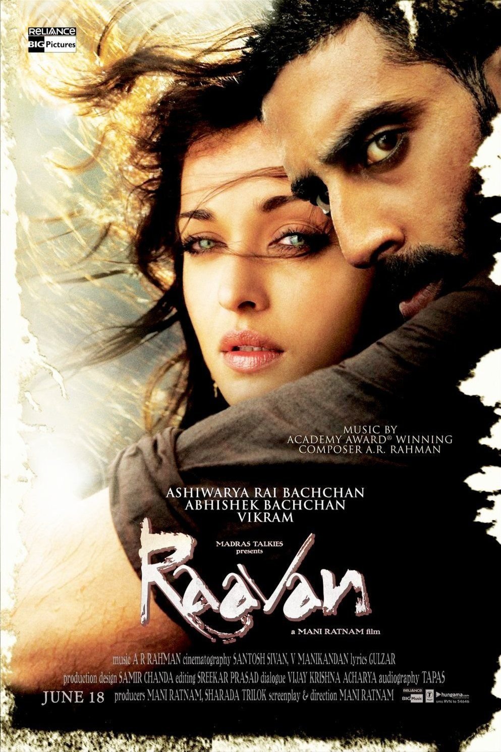 L'affiche originale du film Raavan en Hindi