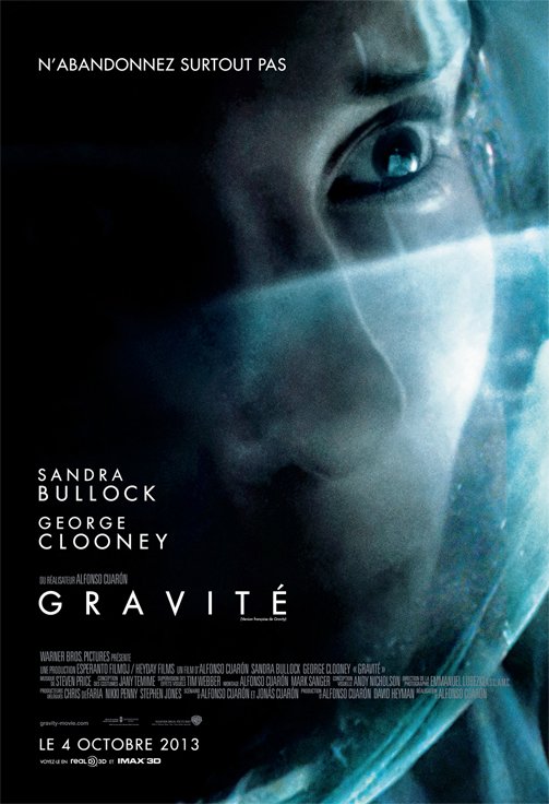 L'affiche du film Gravité