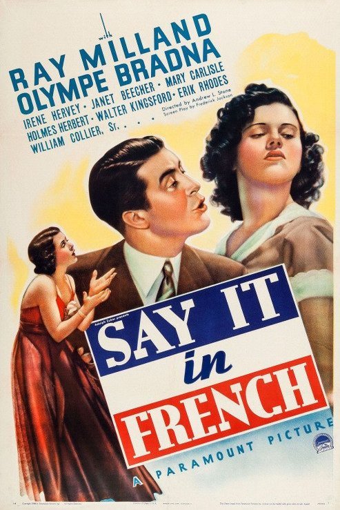 Poster of the movie Say It in French