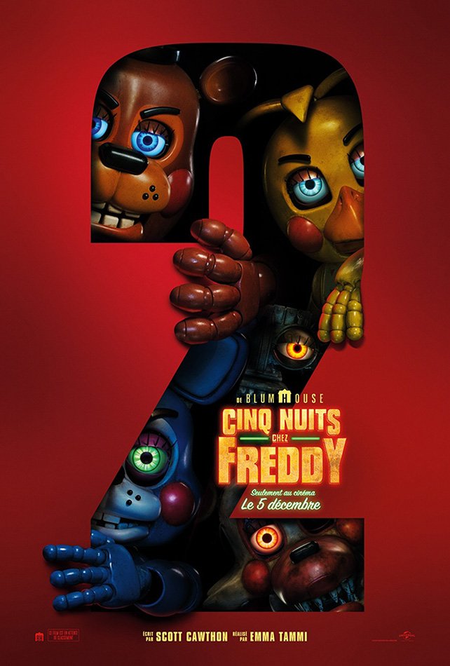 L'affiche du film Cinq nuits chez Freddy 2