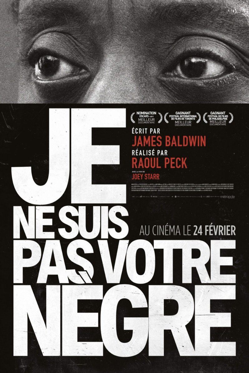 L'affiche du film Je ne suis pas votre nègre