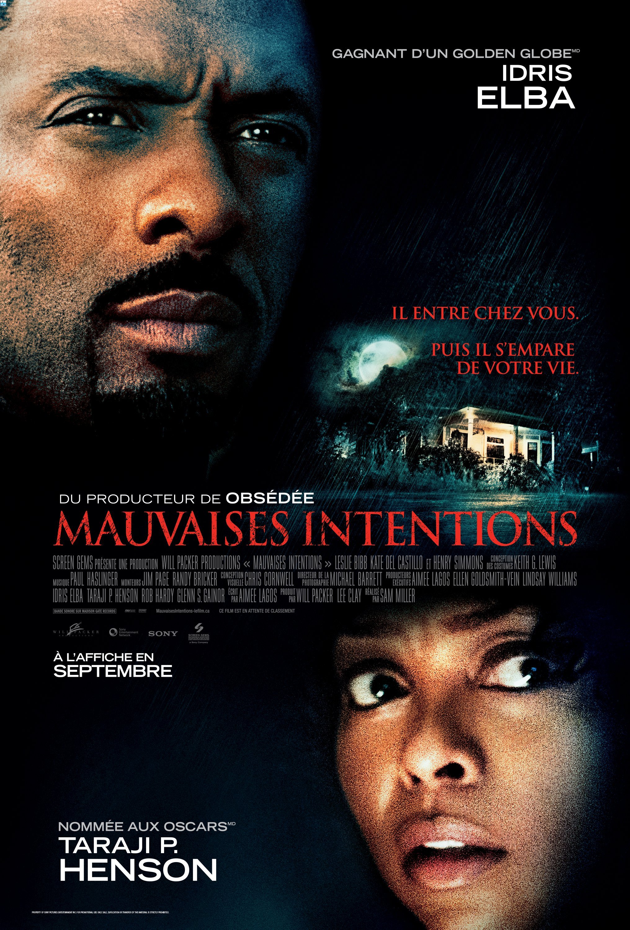 L'affiche du film Mauvaises intentions