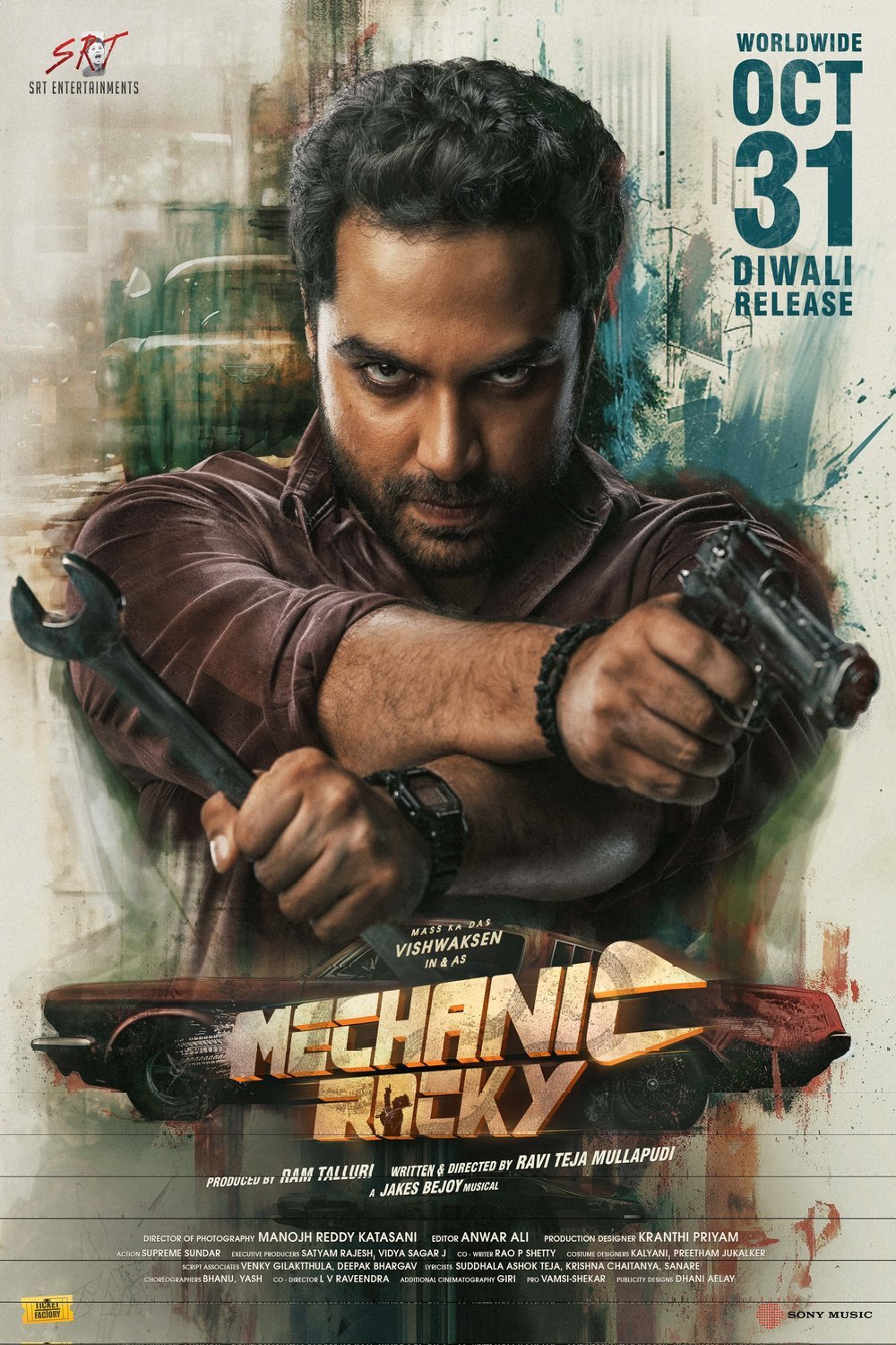 Telugu poster of the movie Mechanic Rocky