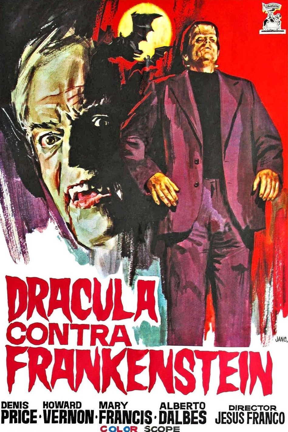 Poster of the movie Dracula prisonnier de Frankenstein [1972]