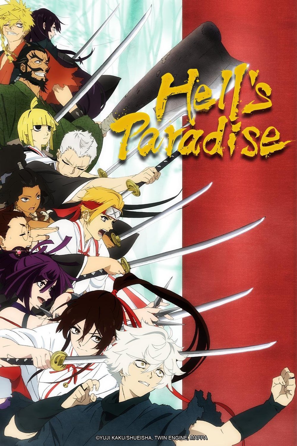 Japanese poster of the movie Hell's Paradise: Jigokuraku