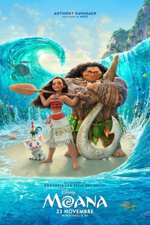 L'affiche du film Moana v.f.