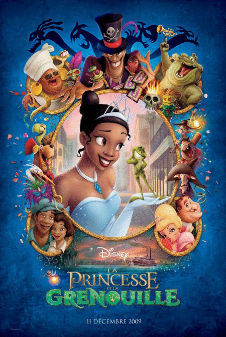 L'affiche du film La Princesse et la grenouille