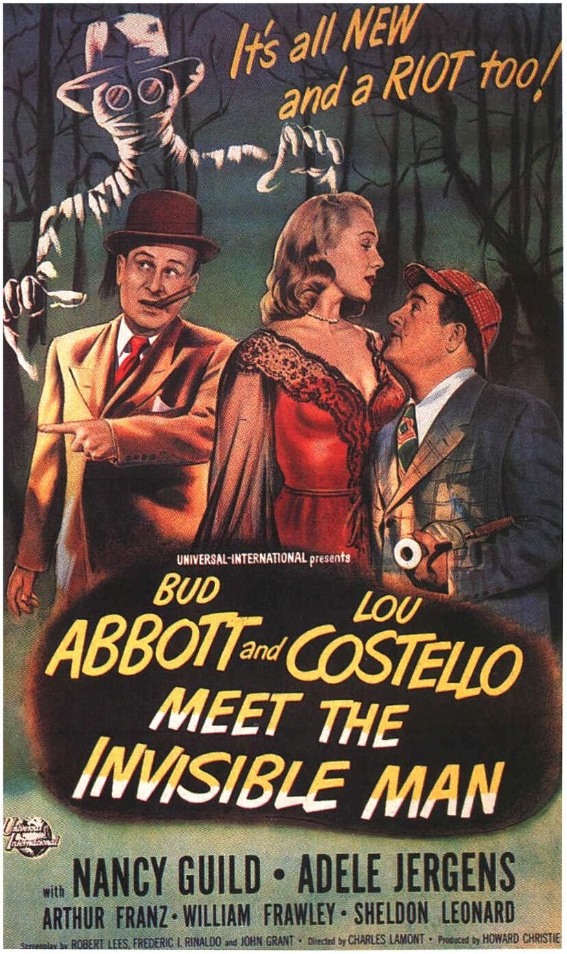 L'affiche du film Abbott and Costello Meet the Invisible Man