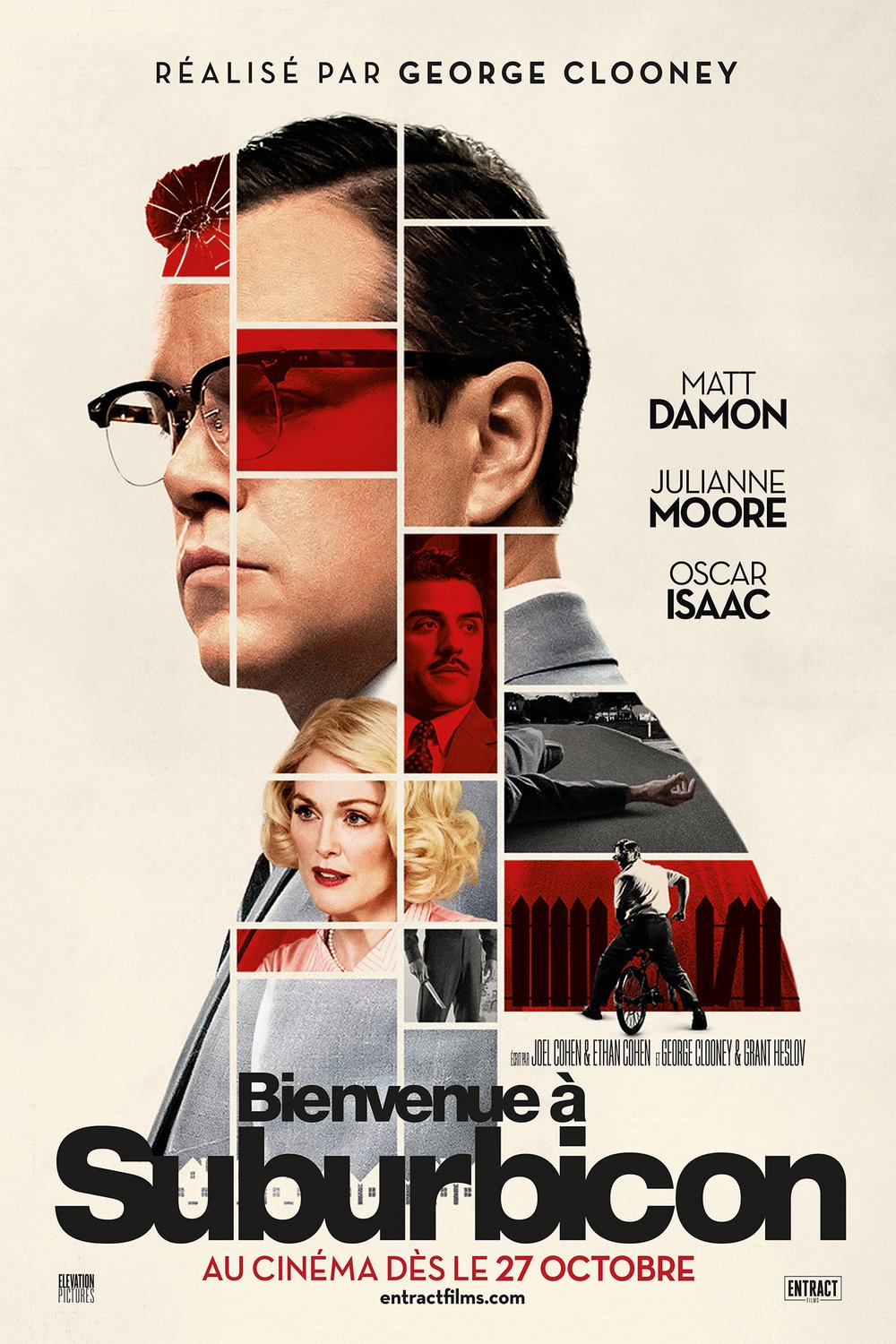 L'affiche du film Bienvenue à Suburbicon