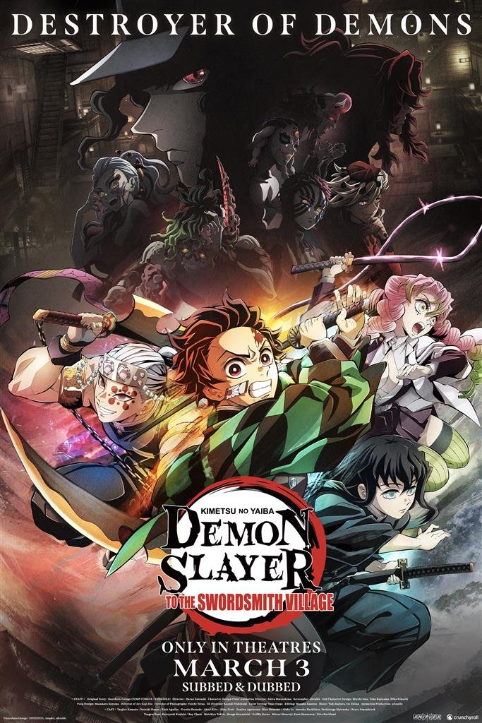 Poster of the movie Demon Slayer: Kimetsu no Yaiba- To the Swordsmith Village [2023]